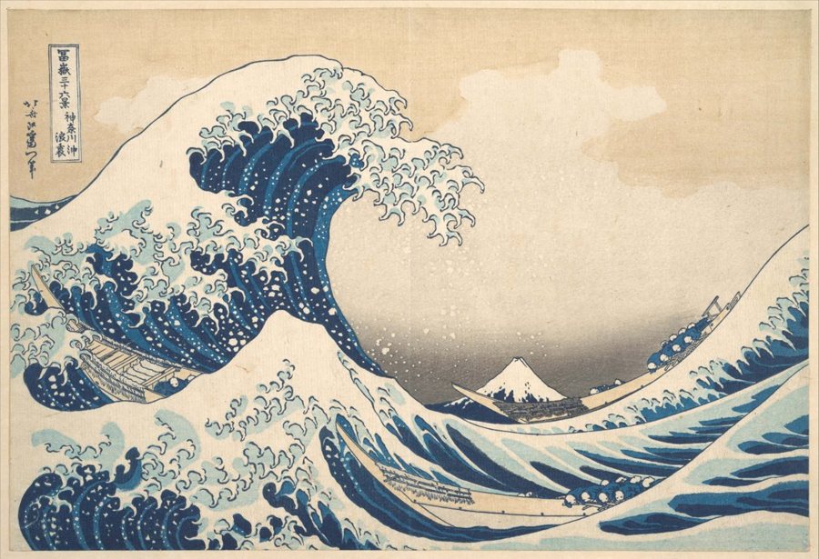 Example print from Japanese Woodblock Landscapes Printable Wall Art Set