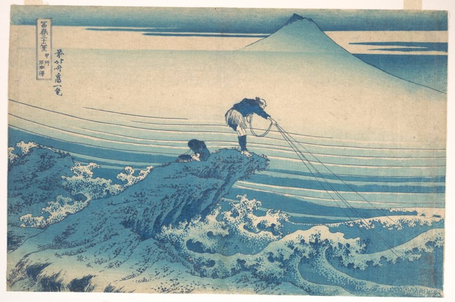 Example print from Japanese Woodblock Landscapes Printable Wall Art Set