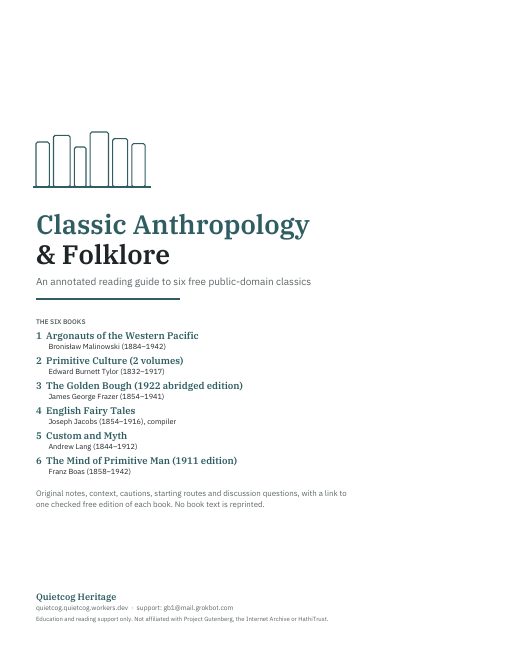 Preview of Classic Anthropology & Folklore: An Annotated Reading Guide